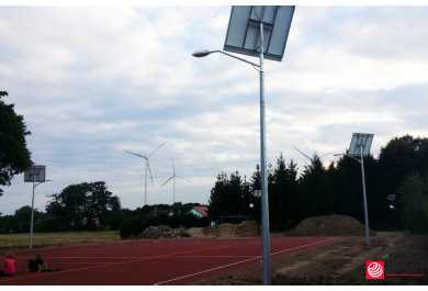 Lampy solarne uliczne 40 W oraz parkowe 2 × 8 W – Nowe Chrapowo | BrasiT