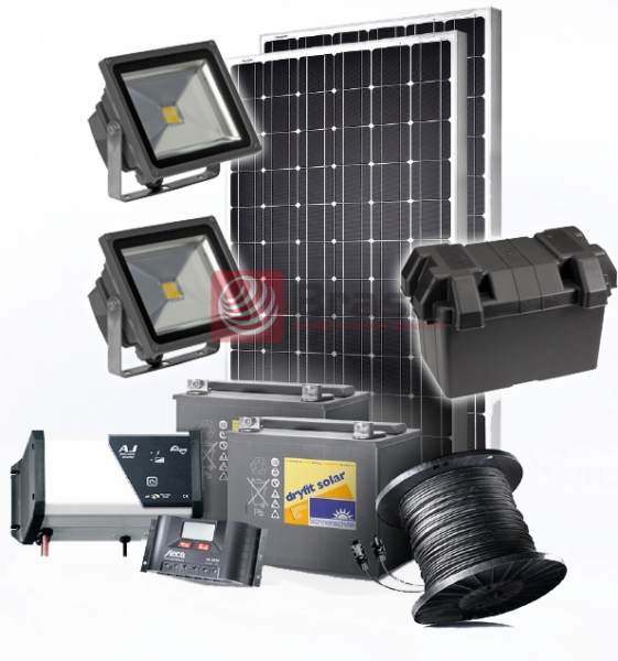 Solarny zestaw oświetleniowy billboard - BrasiT