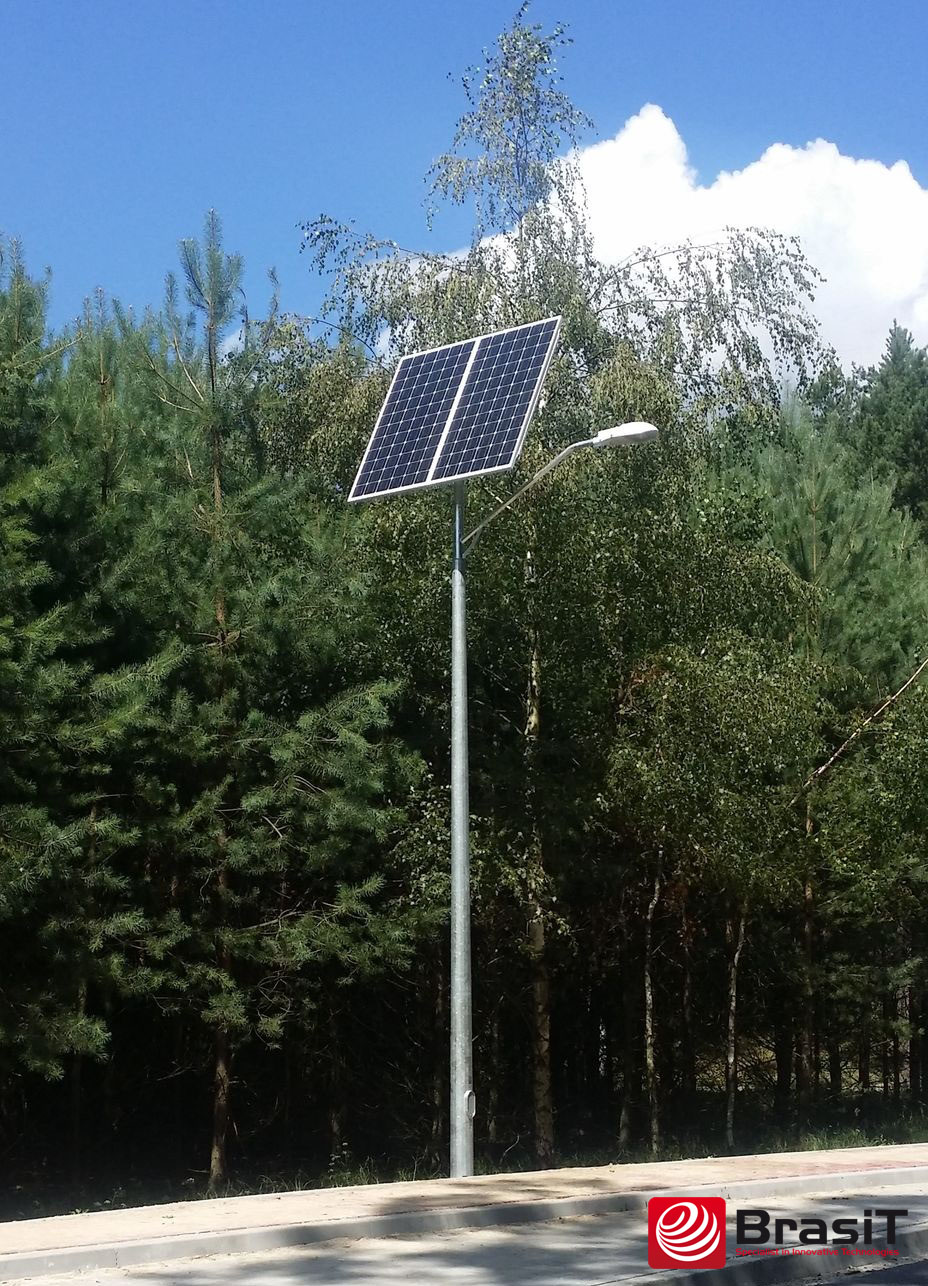 Uliczna lampa solarna 30W Kurzelów - BrasiT a
