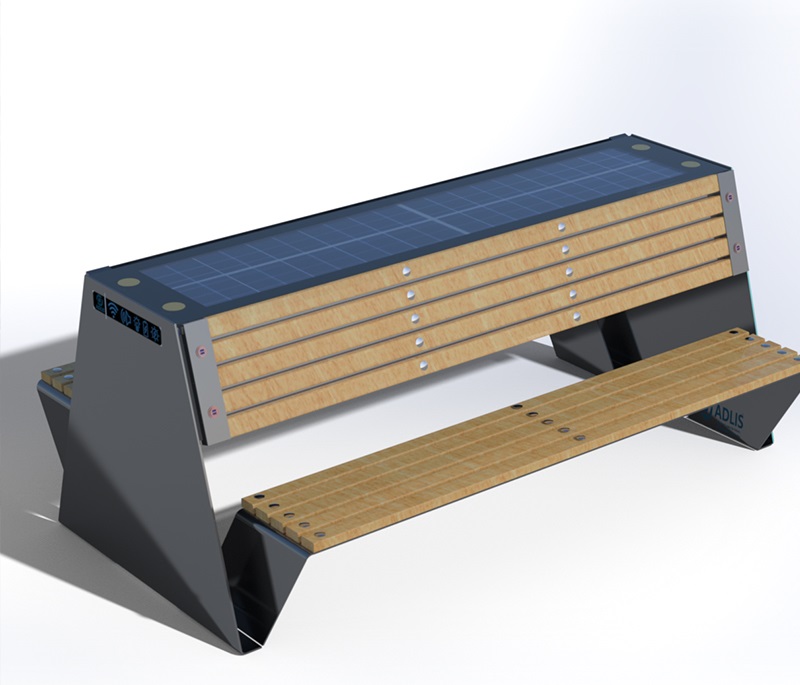 Solarna ławka piknikowa sSEC10 BrasiT
